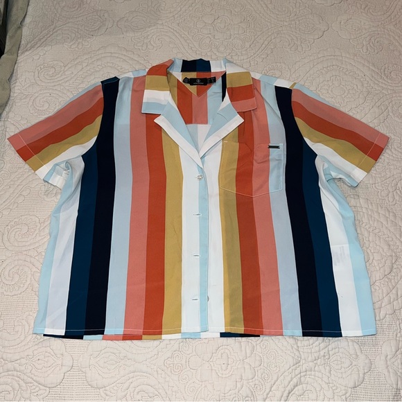 Volcom Button Up Blouse - Picture 1 of 4